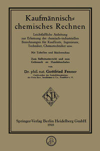 Kaufmännisch-chemisches Rechnen