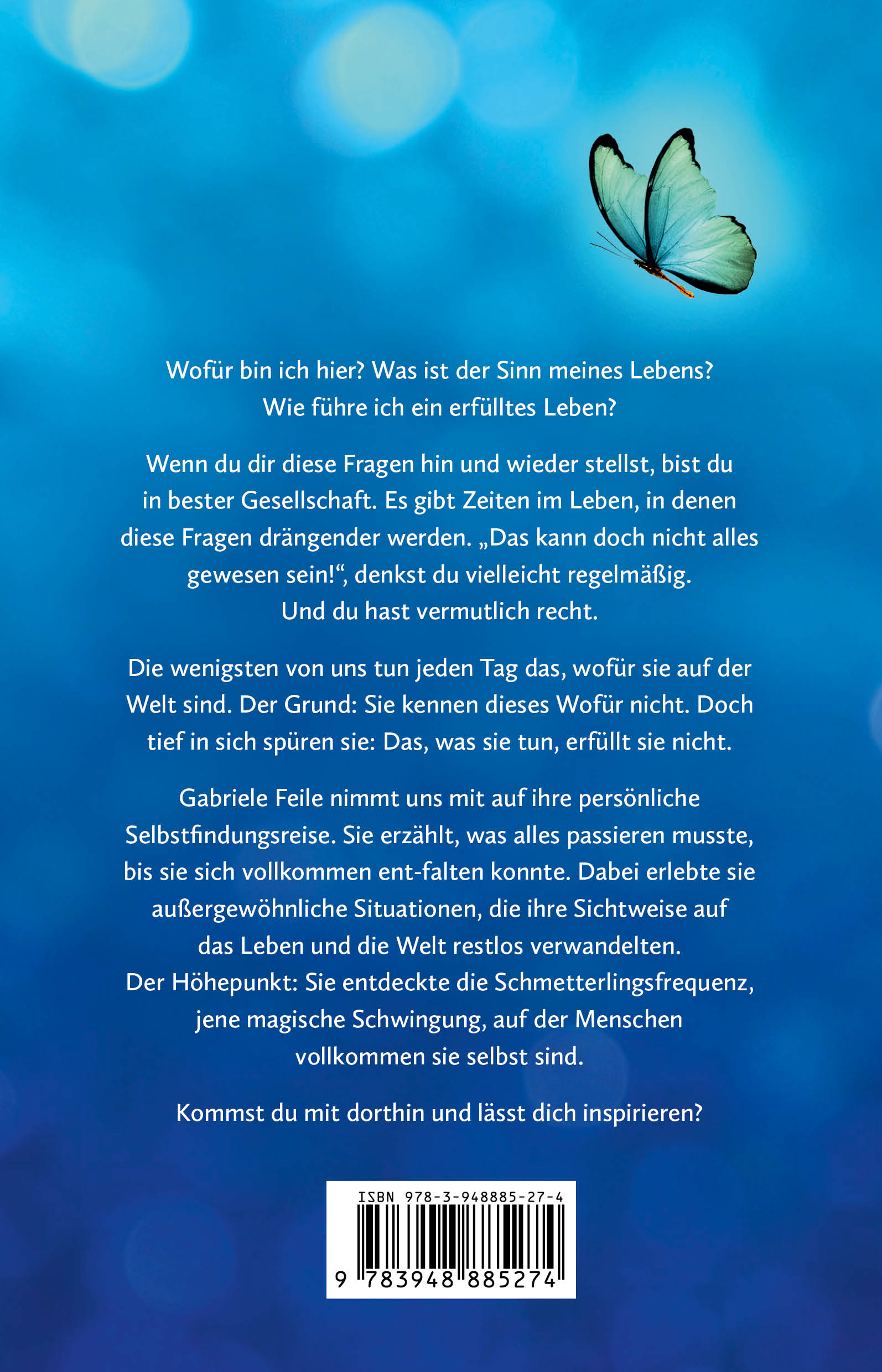 Rückseitencover Schmetterlinge fallen nicht vom Himmel