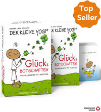 Der Kleine Yogi. Glücksbotschaften - Set mit Booklet und 40 Impulskarten