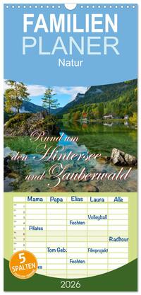 Familienplaner 2026 - Rund um den Hintersee und Zauberwald mit 5 Spalten (Wandkalender, 21 x 45 cm) CALVENDO