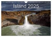 Island (Wandkalender 2025 DIN A4 quer), CALVENDO Monatskalender