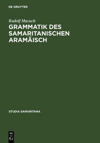 Vorderes Coverbild Grammatik des samaritanischen Aramäisch