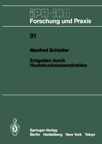 Entgraten durch Hochdruckwasserstrahlen