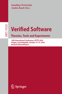 Verified Software. Theories, Tools and Experiments