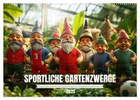 Sportliche Gartenzwerge (Wandkalender 2025 DIN A2 quer), CALVENDO Monatskalender