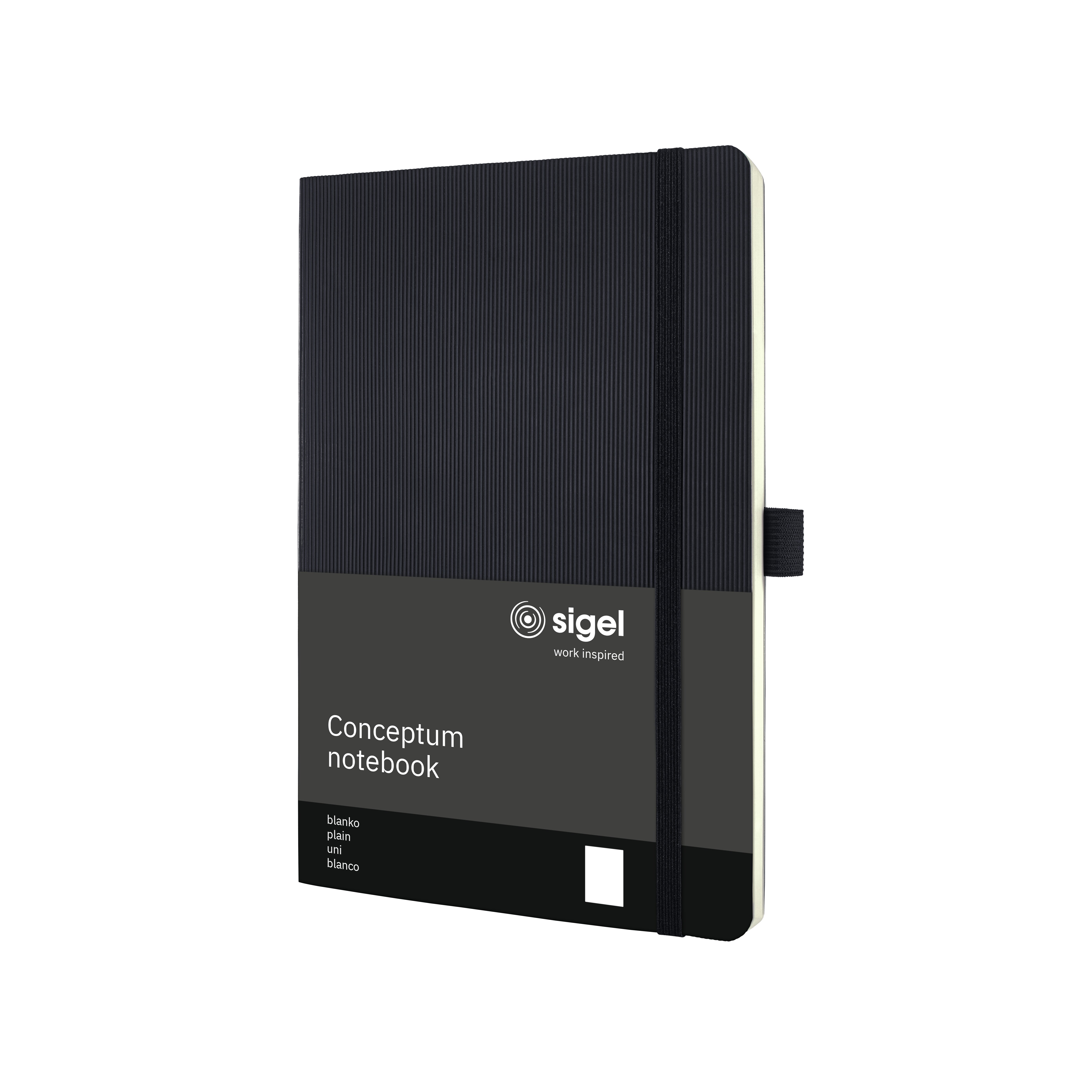 SIGEL CO339 Notizbuch Conceptum, ca. A5, blanko, schwarz