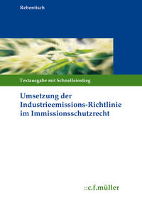 Vorderes Coverbild Umsetzung der Industrieemissions-Richtlinie im Immissionsschutzrecht