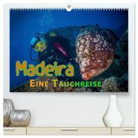 Madeira, eine Tauchreise (hochwertiger Premium Wandkalender 2025 DIN A2 quer), Kunstdruck in Hochglanz