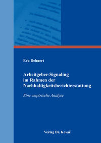 Vorderes Coverbild Arbeitgeber-Signaling im Rahmen der Nachhaltigkeitsberichterstattung