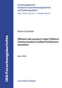 Efficient web access to Open Platform Communications Unified Architecture semantics