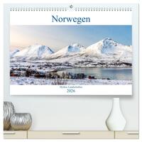 Norwegen - Mythos Landschaften (hochwertiger Premium Wandkalender 2026 DIN A2 quer), Kunstdruck in Hochglanz