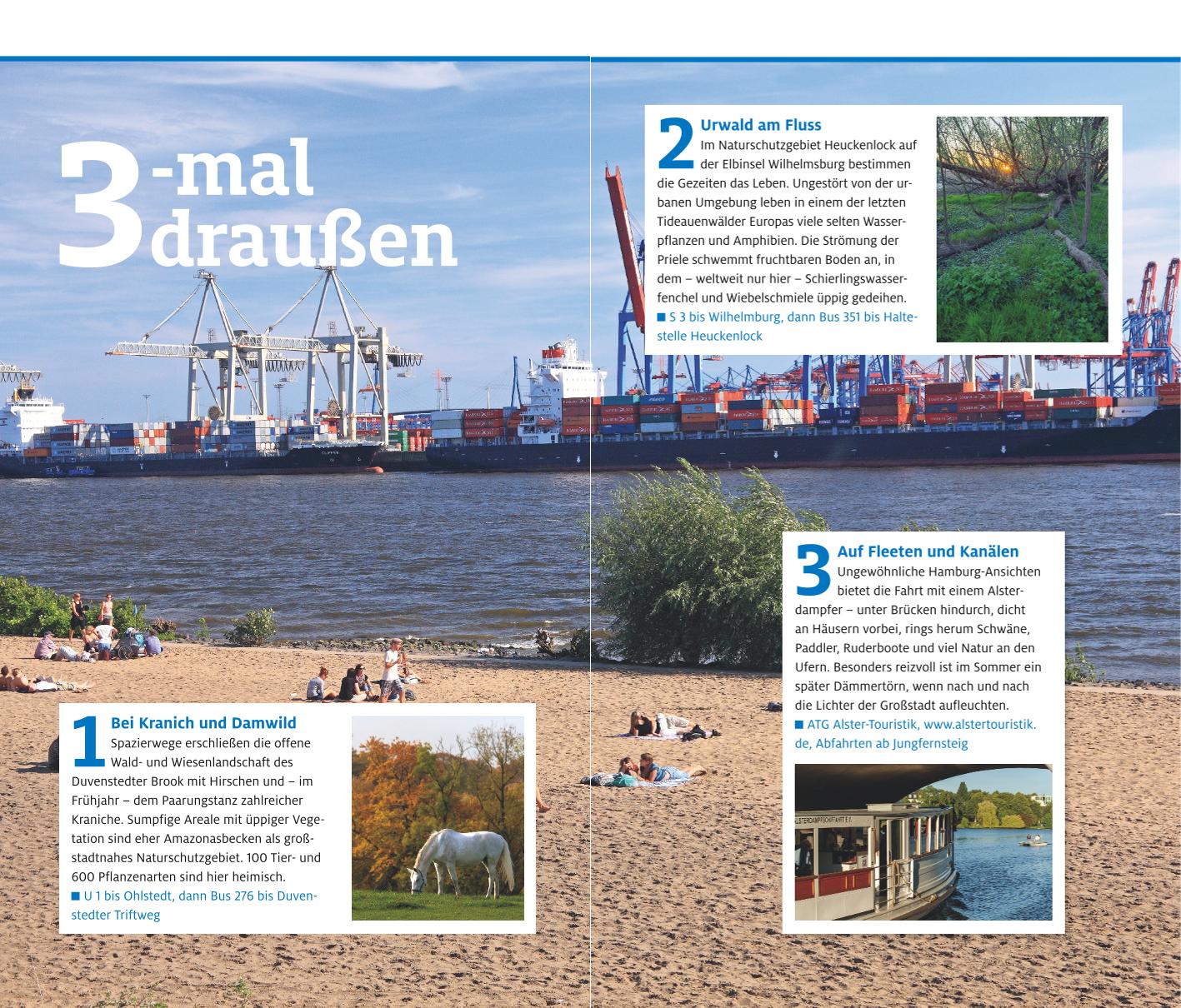 Beispielinhalt (Bild) ADAC Reiseführer plus Hamburg