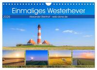 Einmaliges Westerhever (Wandkalender 2026 DIN A4 quer), CALVENDO Monatskalender