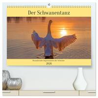Der Schwanentanz (hochwertiger Premium Wandkalender 2026 DIN A2 quer), Kunstdruck in Hochglanz
