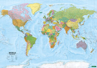 World map XXL, political, english, 1:15.000.000, Magnetic Board, freytag & berndt