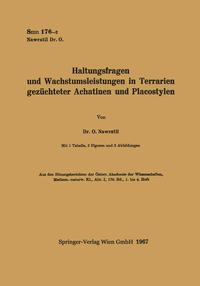 Haltungsfragen und Wachstumsleistungen in Terrarien gezüchteter Achatinen und Placostylen