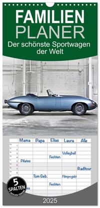 Vorderes Coverbild Familienplaner 2025 - Der schönste Sportwagen der Welt mit 5 Spalten (Wandkalender, 21 x 45 cm) CALVENDO