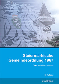 Vorderes Coverbild Steiermärkische Gemeindeordnung 1967