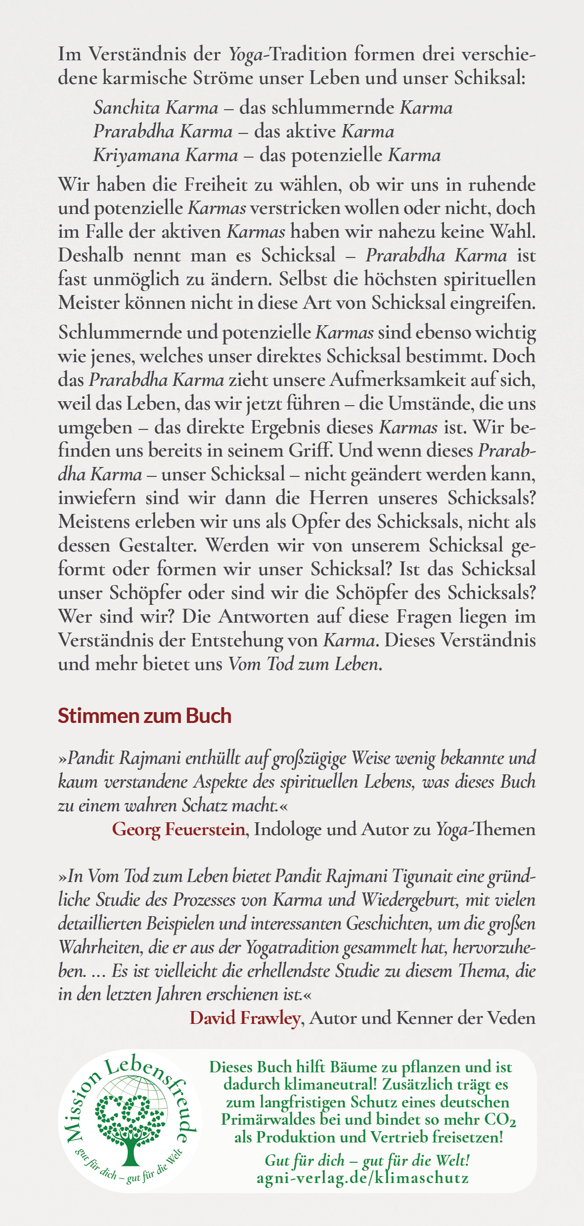 Vom Tod zum Leben: Das Geheimnis von Karma und Wiedergeburt
