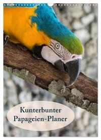 Kunterbunter Papageien-Planer (Wandkalender 2026 DIN A3 hoch), CALVENDO Monatskalender