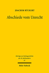Abschiede vom Unrecht