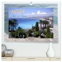 Nizza, Côte d'Azur (hochwertiger Premium Wandkalender 2025 DIN A2 quer), Kunstdruck in Hochglanz