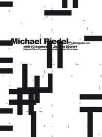 Vorderes Coverbild Michael Riedel. Jacques Comité [Giacometti]” / “DualAir [Dürer]“