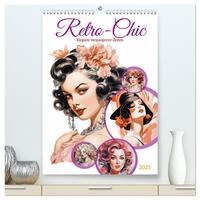 Retro Chic (hochwertiger Premium Wandkalender 2025 DIN A2 hoch), Kunstdruck in Hochglanz
