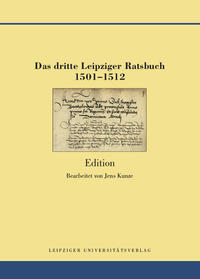 Vorderes Coverbild Das dritte Leipziger Ratsbuch 1501-1512