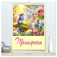 Mäusespuren (hochwertiger Premium Wandkalender 2026 DIN A2 hoch), Kunstdruck in Hochglanz