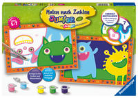 CreArt, Malen nach Zahlen Junior - Lustige Monster