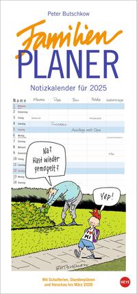 Vorderes Coverbild Peter Butschkow: Familienplaner 2025
