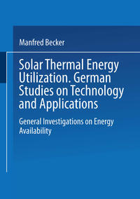 Vorderes Coverbild Solar Thermal Energy Utilization