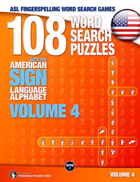 ASL Fingerspelling Games – 108 Word Search Puzzles with the American Sign Language Alphabet