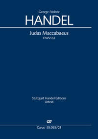 Vorderes Coverbild Judas Maccabaeus (Klavierauszug)