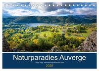 Naturparadies Auvergne (Tischkalender 2025 DIN A5 quer), CALVENDO Monatskalender
