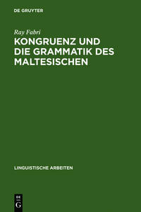 Vorderes Coverbild Kongruenz und die Grammatik des Maltesischen