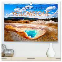 Farbenwunder Yellowstone (hochwertiger Premium Wandkalender 2025 DIN A2 quer), Kunstdruck in Hochglanz