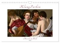 KlangFarben - Musik im Bild (Wandkalender 2025 DIN A4 quer), CALVENDO Monatskalender