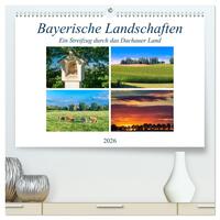Bayerische Landschaften - Ein Streifzug durch das Dachauer Land (hochwertiger Premium Wandkalender 2026 DIN A2 quer), Kunstdruck in Hochglanz