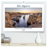 Die Algarve - Portugals märchenhafte Felsenküste (hochwertiger Premium Wandkalender 2026 DIN A2 quer), Kunstdruck in Hochglanz