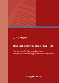 Vorderes Coverbild Homeschooling im deutschen Recht