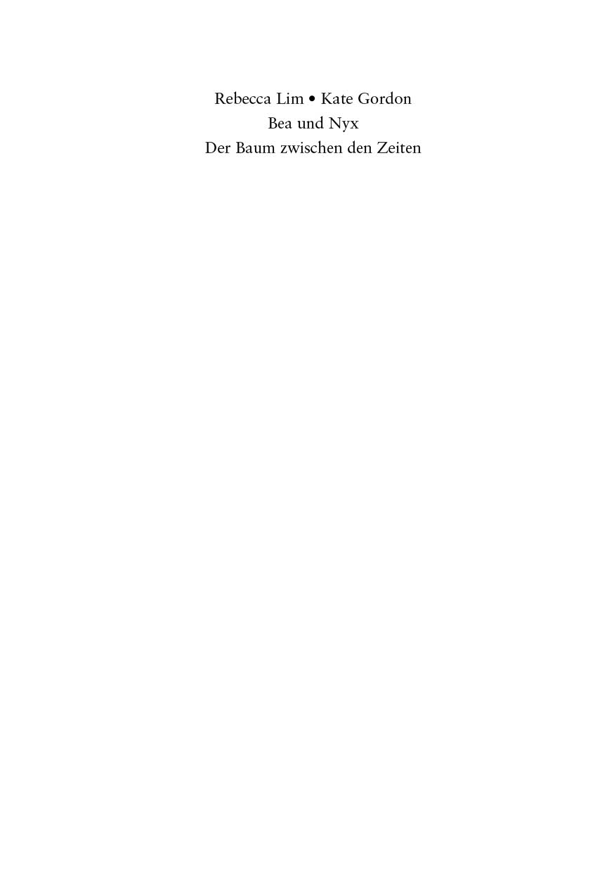 Beispielinhalt (Bild) Bea & Nyx – Der Baum zwischen den Zeiten