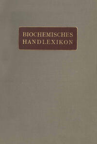 Vorderes Coverbild Biochemisches Handlexikon