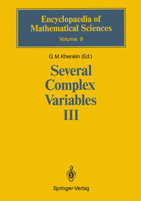 Several Complex Variables III