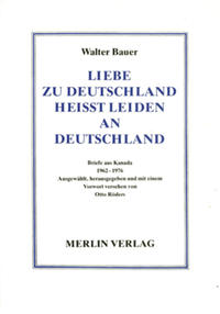 Liebe zu Deutschland heisst Leiden an Deutschland