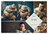 Sumo - Japans schwere Ringer (Wandkalender 2026 DIN A2 quer), CALVENDO Monatskalender
