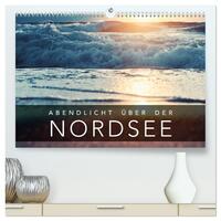Abendlicht über der Nordsee (hochwertiger Premium Wandkalender 2025 DIN A2 quer), Kunstdruck in Hochglanz