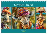 Giraffen-Trend. Hals und Stil (Wandkalender 2026 DIN A2 quer), CALVENDO Monatskalender