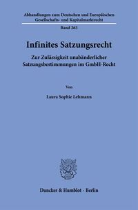 Infinites Satzungsrecht